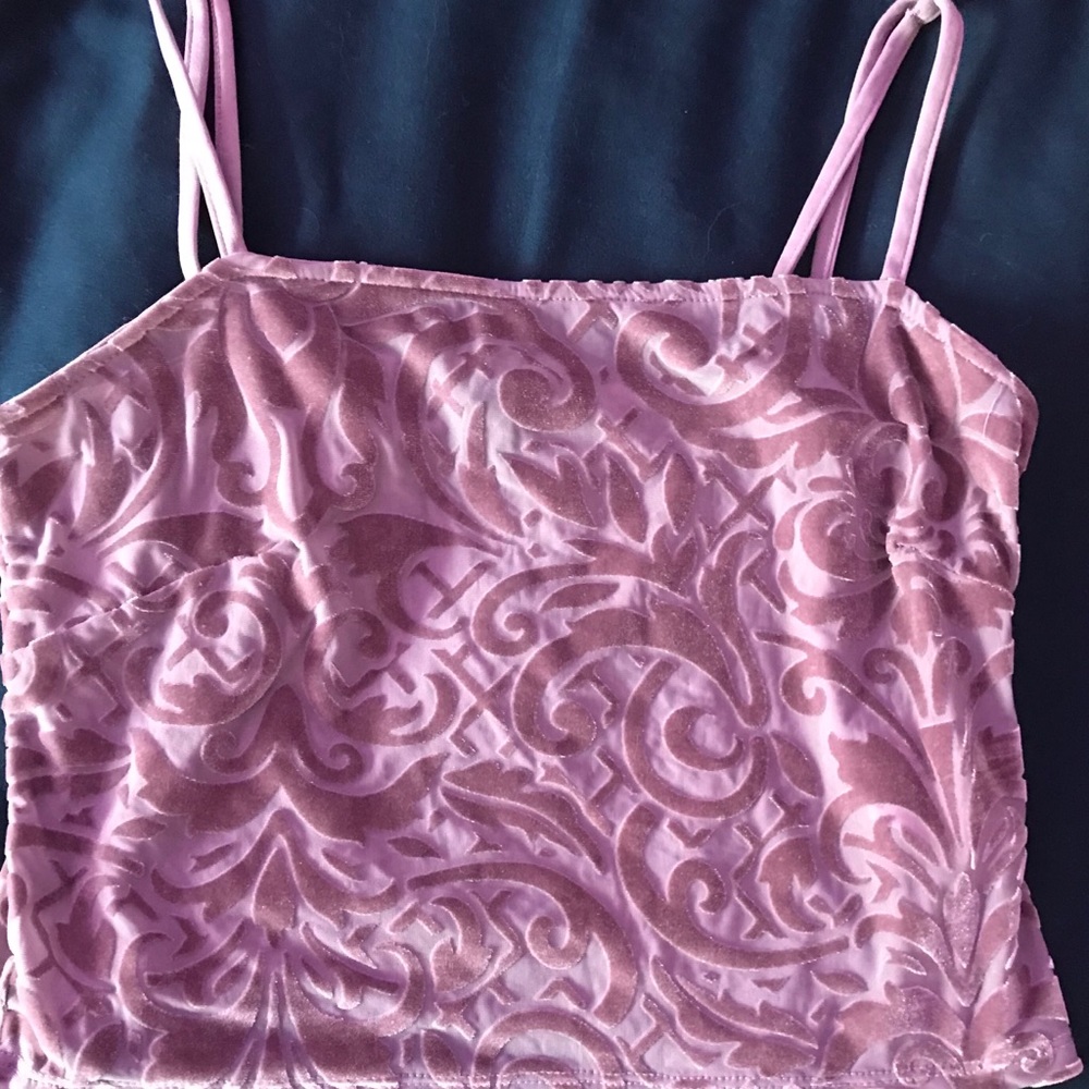 velvety swirl tank top